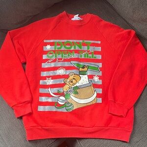 Vintage Red Christmas Sweatshirt